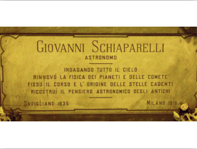 Sulle tracce di Schiaparelli