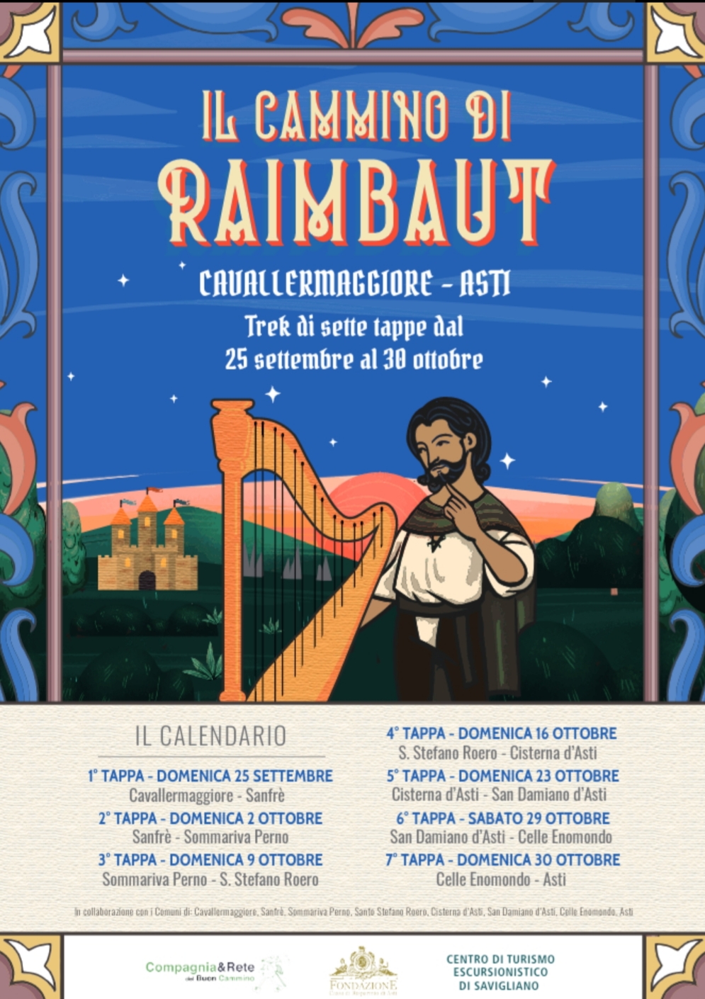 IL CAMMINO DI RAIMBAUT - Da Cavallermaggiore ad Asti in 7 tappe