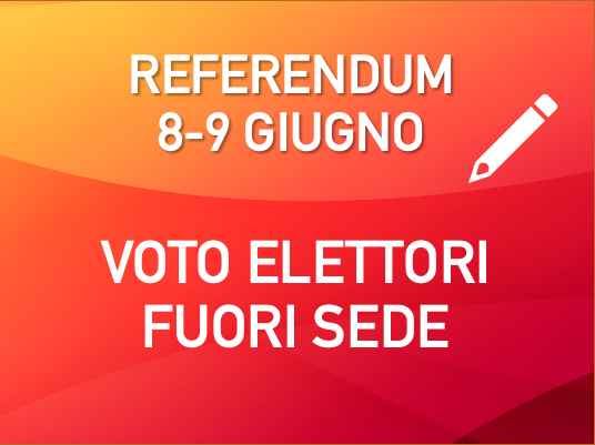 Referendum, voto elettori fuori sede